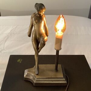 Frankart Style Art Deco Female Figural Nude Lamp